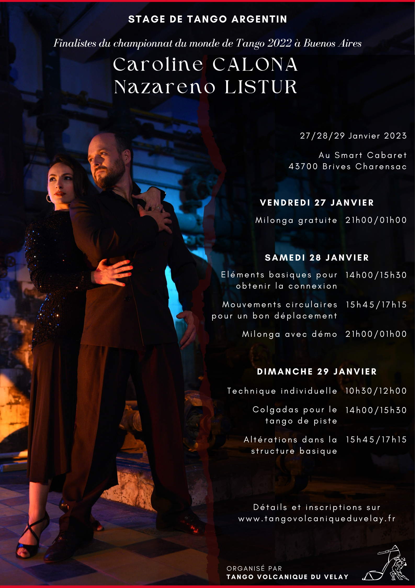 Stage Nazareno et Caroline - Affiche