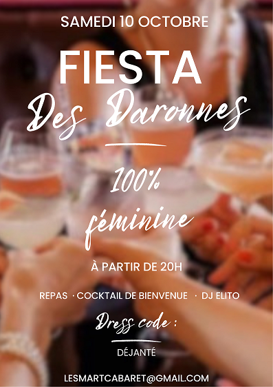 Affiche événement soirée blanche